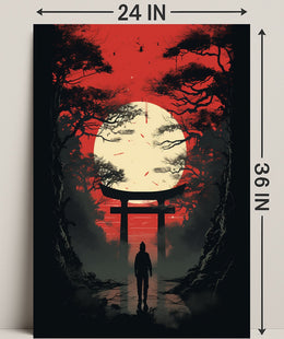 Journey Through The Torii Gate Poster PosterGoat
