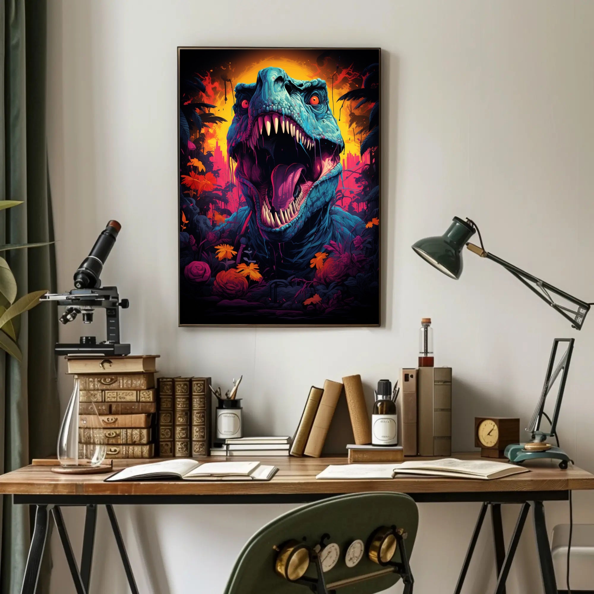Roaring Jurassic Poster PosterGoat