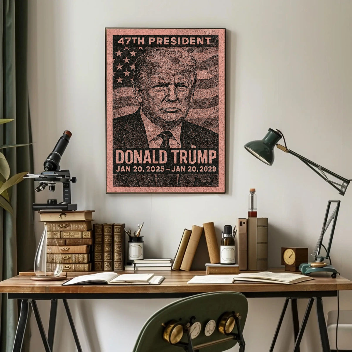 Trump Legacy Triumphant Vision Retro 80s Poster
