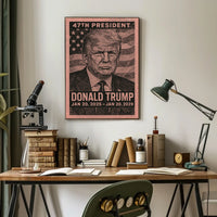 Trump Legacy Triumphant Vision Retro 80s Poster