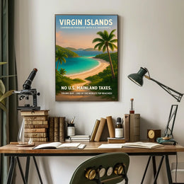 Virgin Islands Caribbean Paradise Poster
