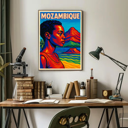 Vibrant Portrait Of Mozambique Poster