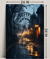 Eerie Carnival Night Poster