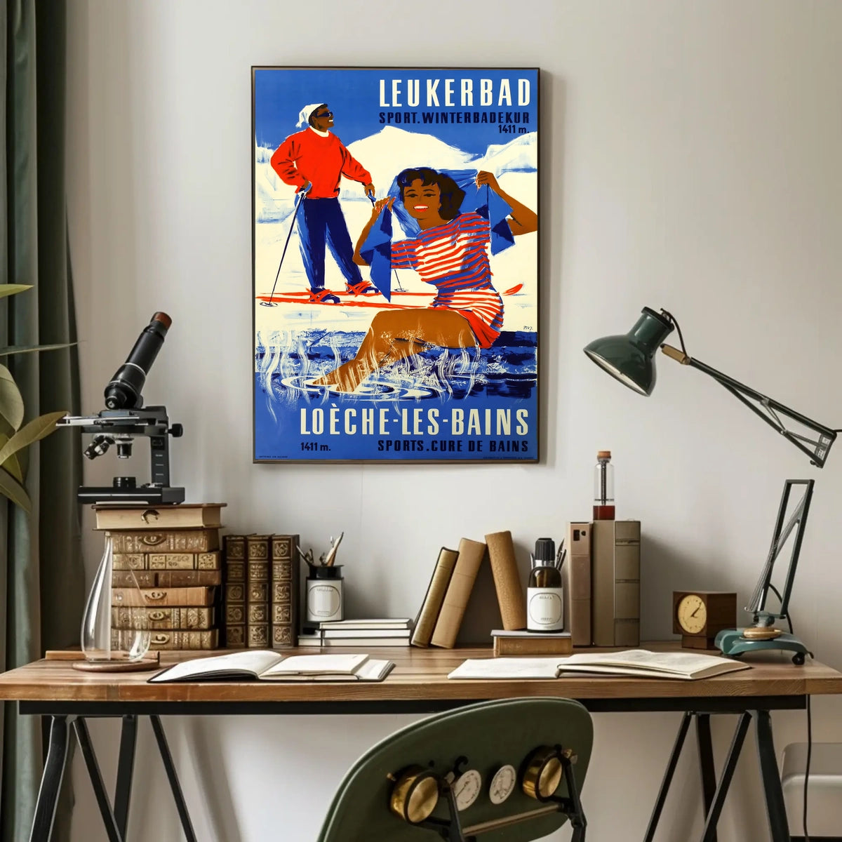 Leukerbad Winter Sports And Spa Poster