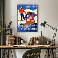 Leukerbad Winter Sports And Spa Poster