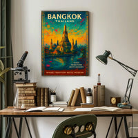 Bangkok Poster Fusion Of Heritage And Innovation Home Decor