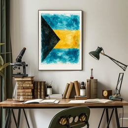 Vibrant Watercolor Flag Poster