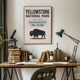 Yellowstone National Park Experience the Wild Poster PosterGoat