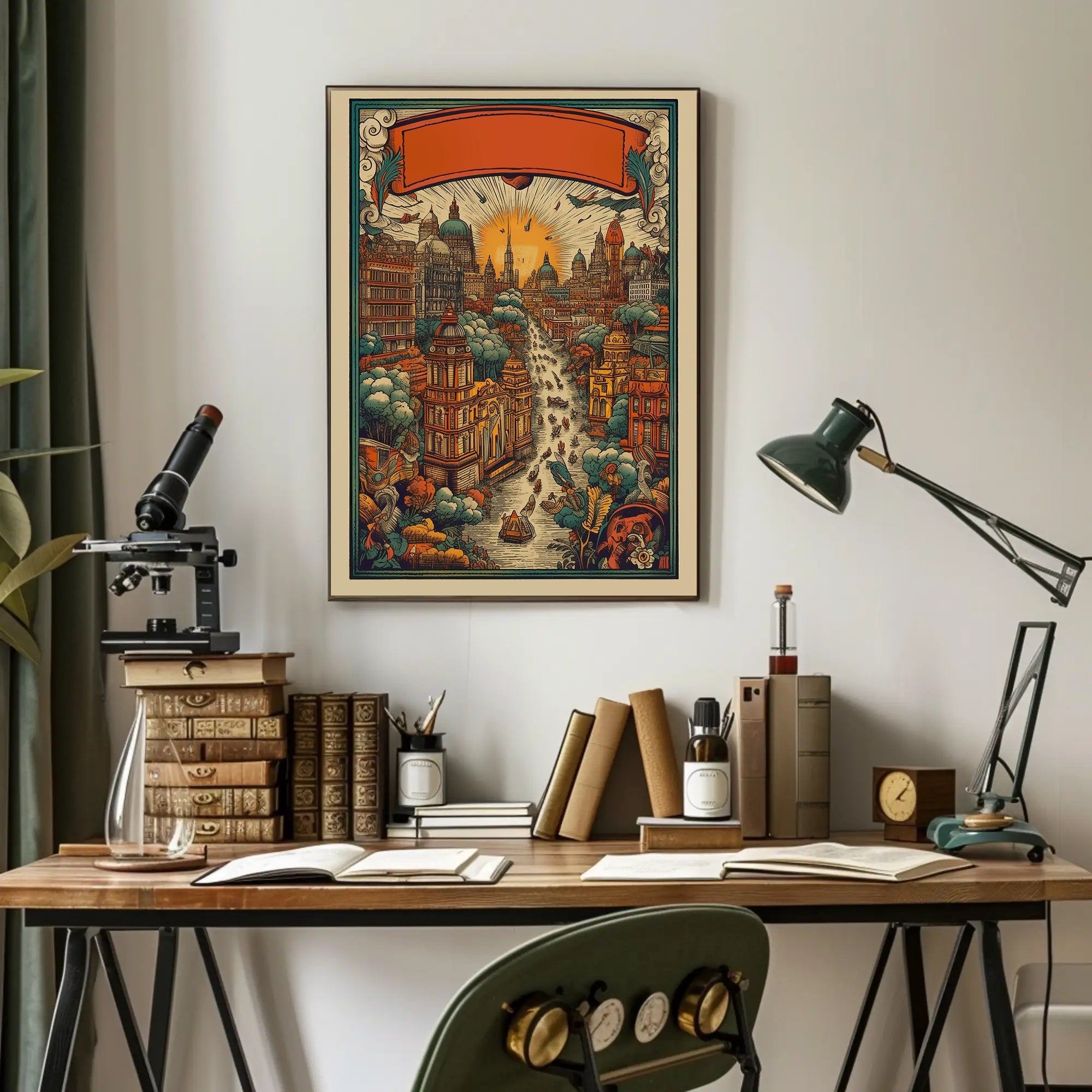 Enchanted Cityscape Poster