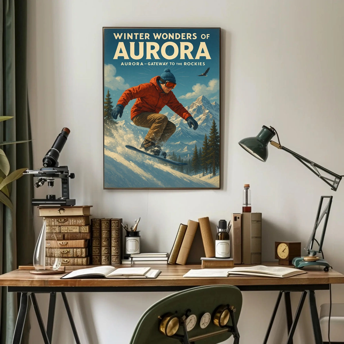 Winter Wonders of Aurora Poster