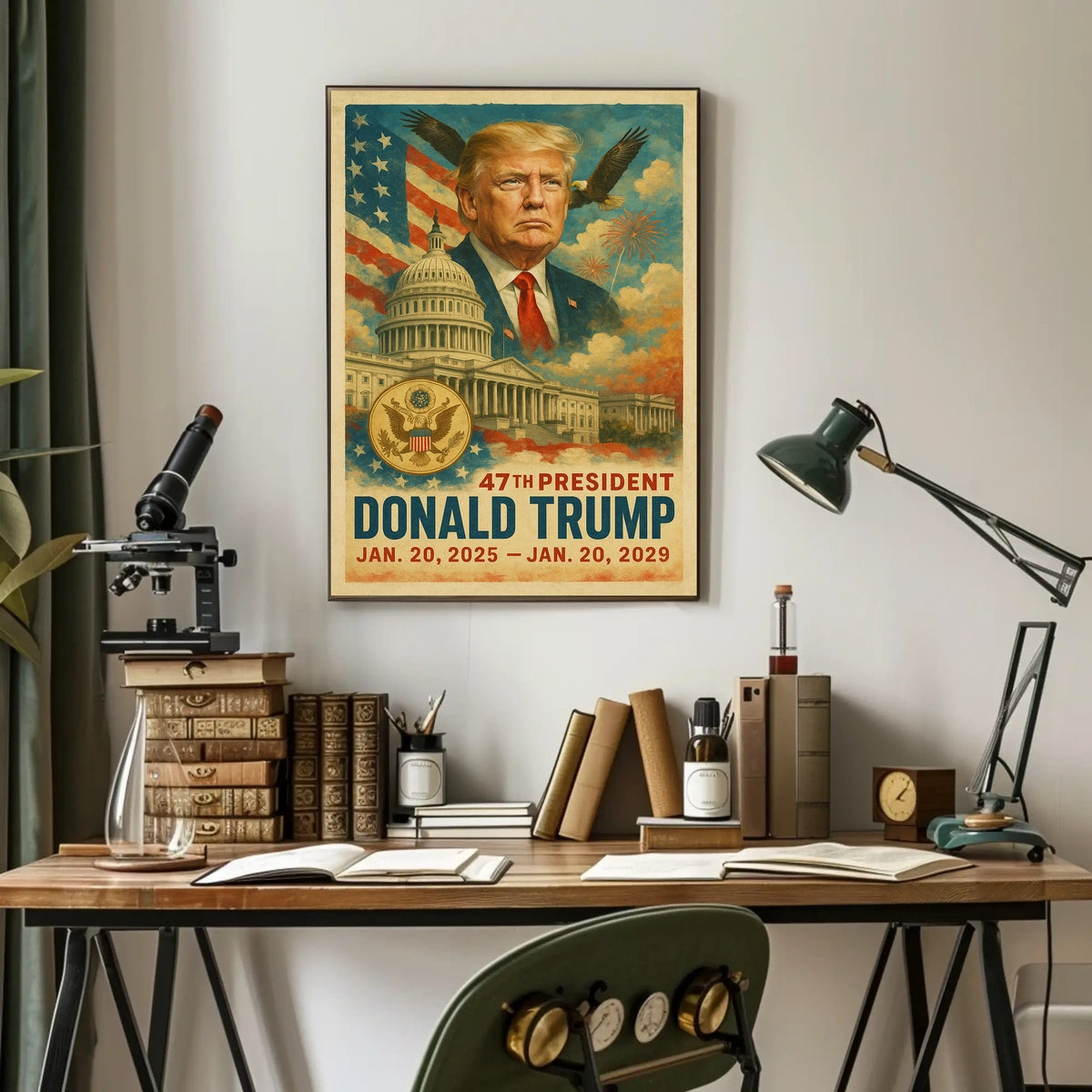 Donald Trump Visionary Change Pop Art Patriotic Poster