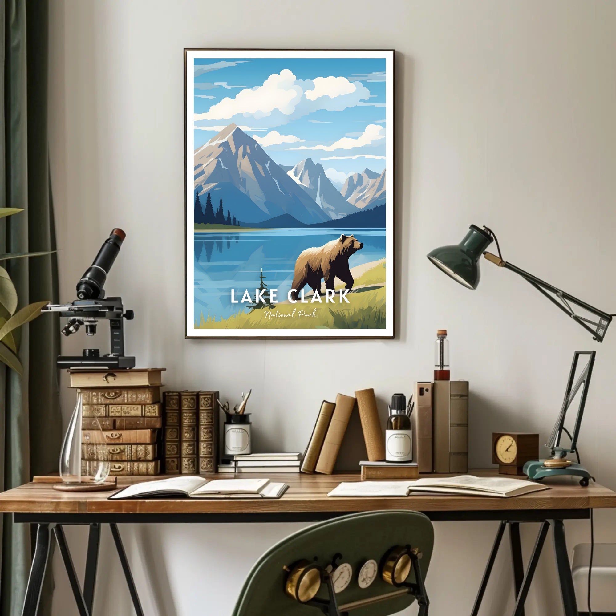 Lake Clark National Park Scenic Poster Print