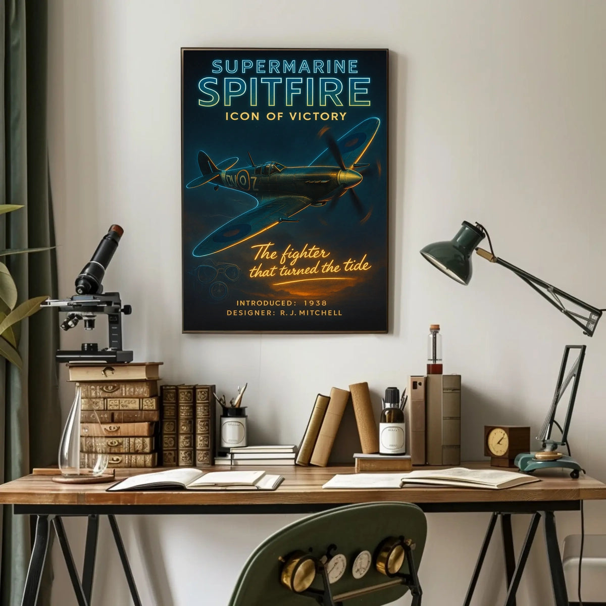 Supermarine Spitfire Icon of Victory Poster