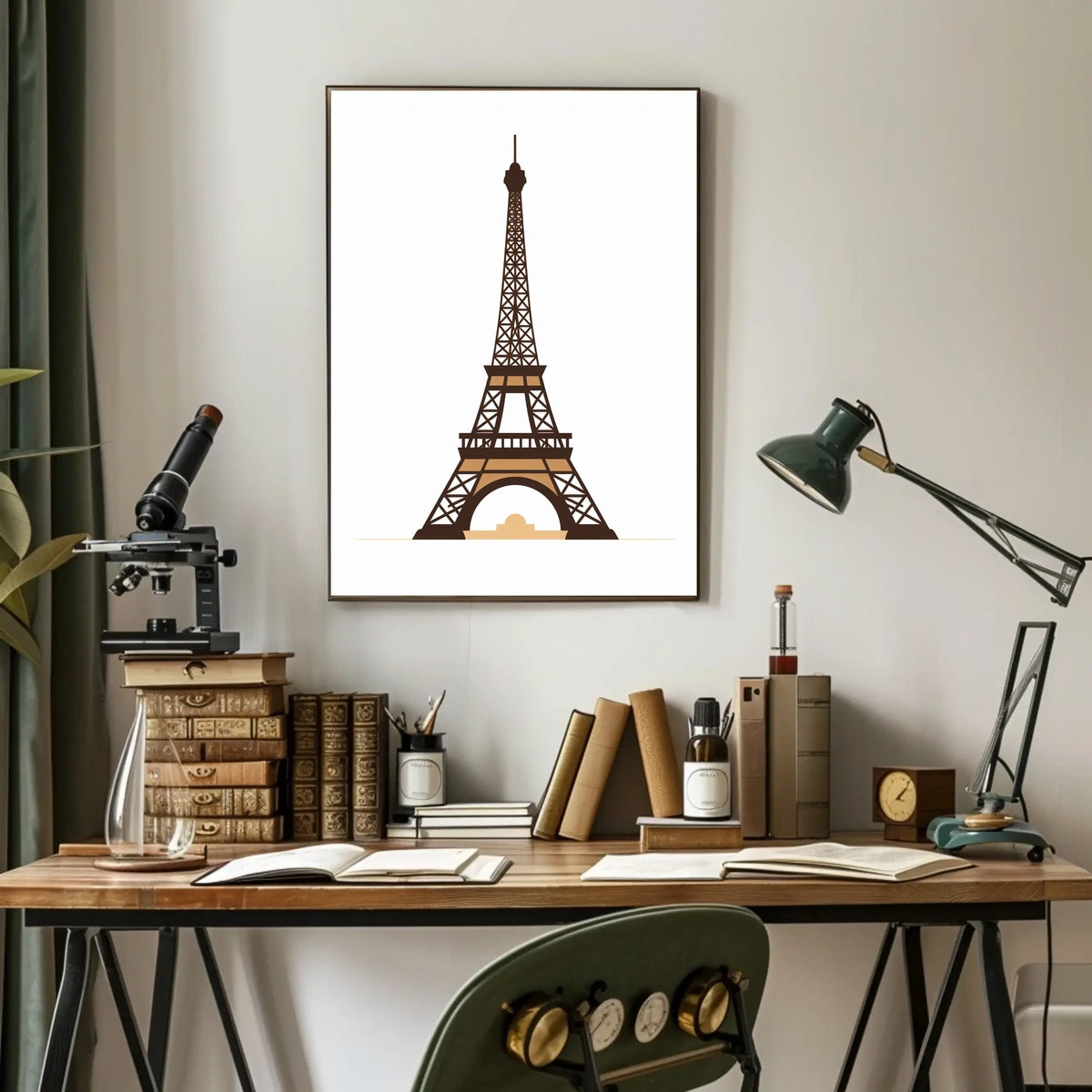 Eiffel Tower Modern Minimalist Travel Poster