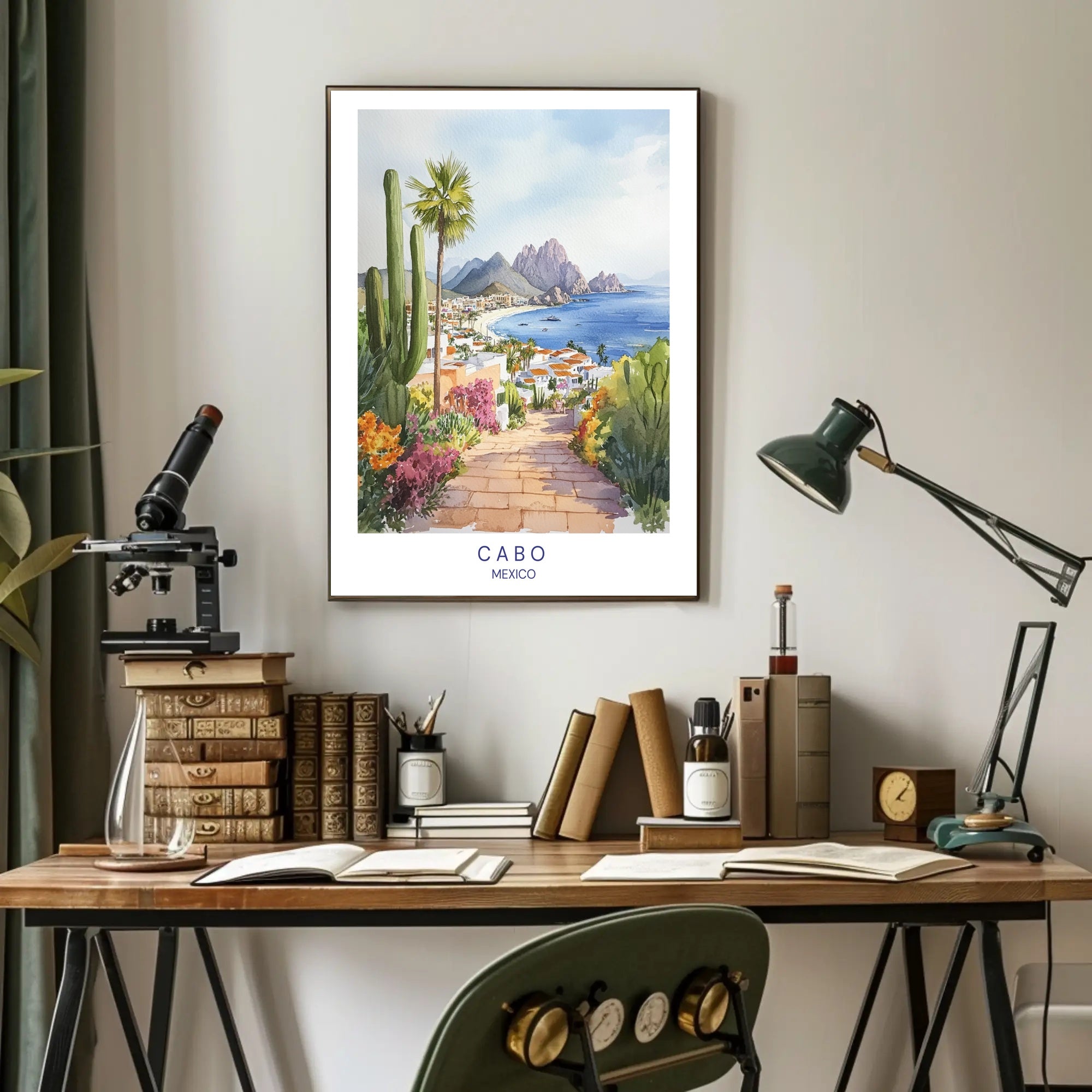 Cabo San Lucas Coastal Scene Travel Poster PosterGoat