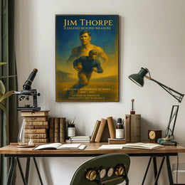 Jim Thorpe Iconic Sports Legend Poster
