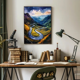 Romania Transfagarasan Mountain Road Scenic Poster