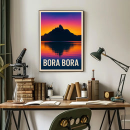 Bora Bora Sunset Poster