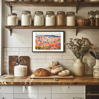 Istanbul Cityscape with Flowers - Urban or Cityscape Poster