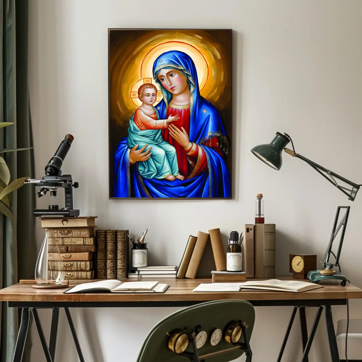 Jesus and Mother Mary Poster