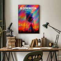 Bloomington Minnesota Scenic Digital Painting Urban Life Art Decor Lovers Wanderlust Spirit Poster
