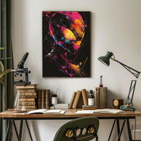 Spider Hero Abstract Art Poster: Vibrant Colors
