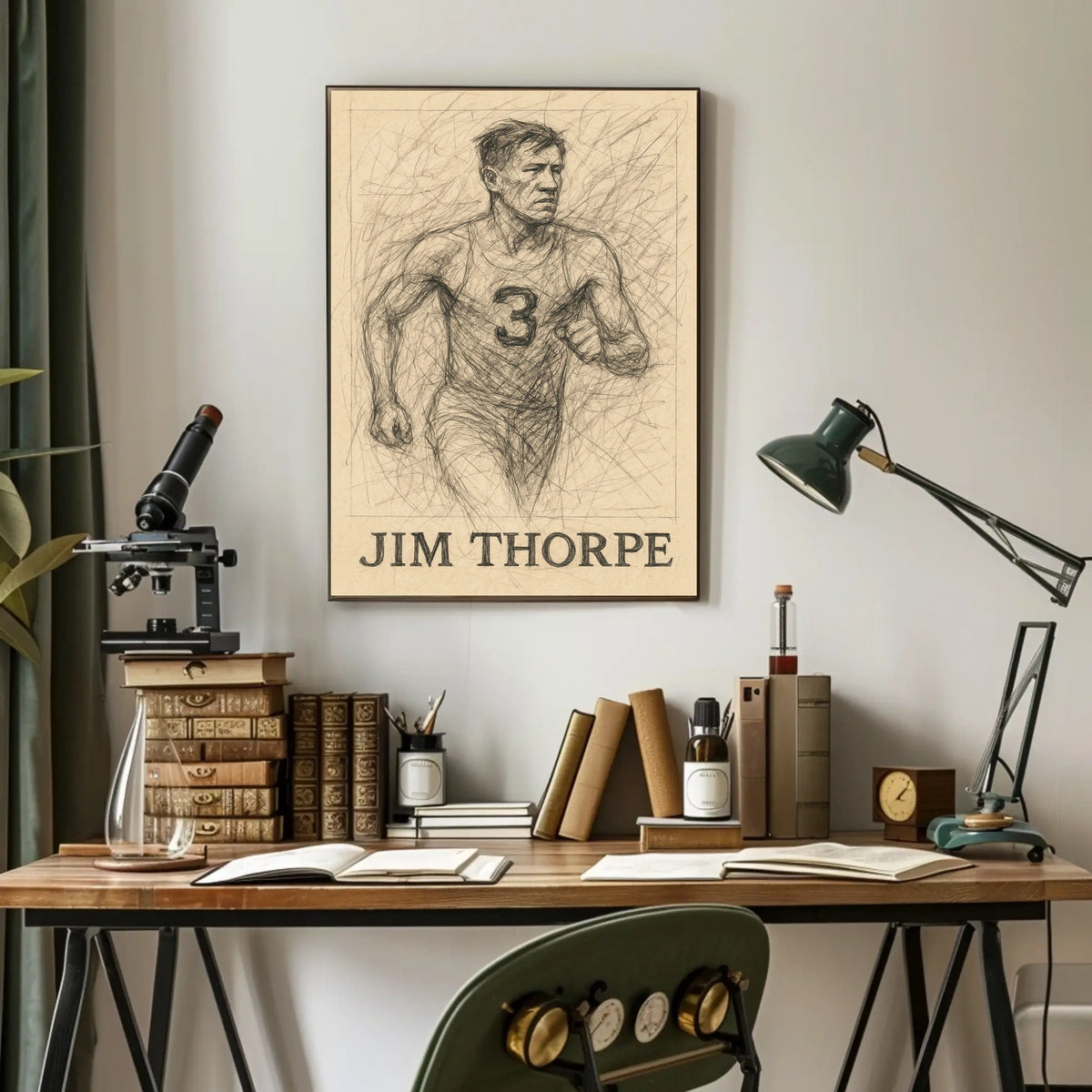 Jim Thorpe Legendary Athlete Poster