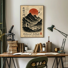 Serene Arctic Wilderness Vintage Travel Poster