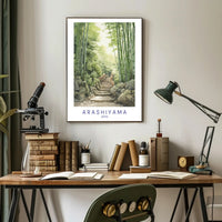 Arashiyama Bamboo Grove Poster PosterGoat