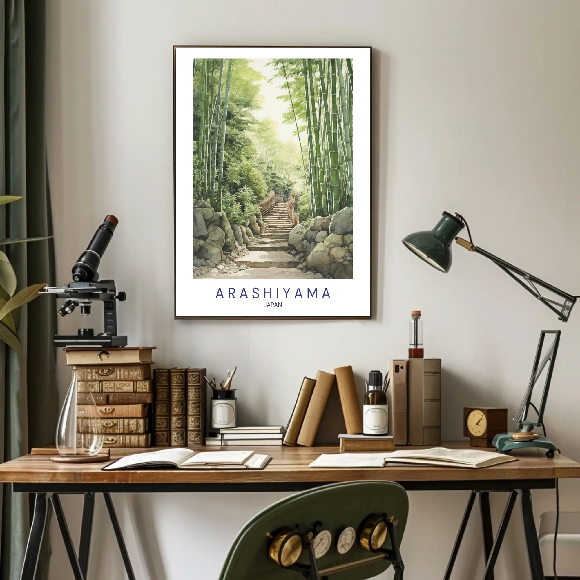 Arashiyama Bamboo Grove Poster PosterGoat