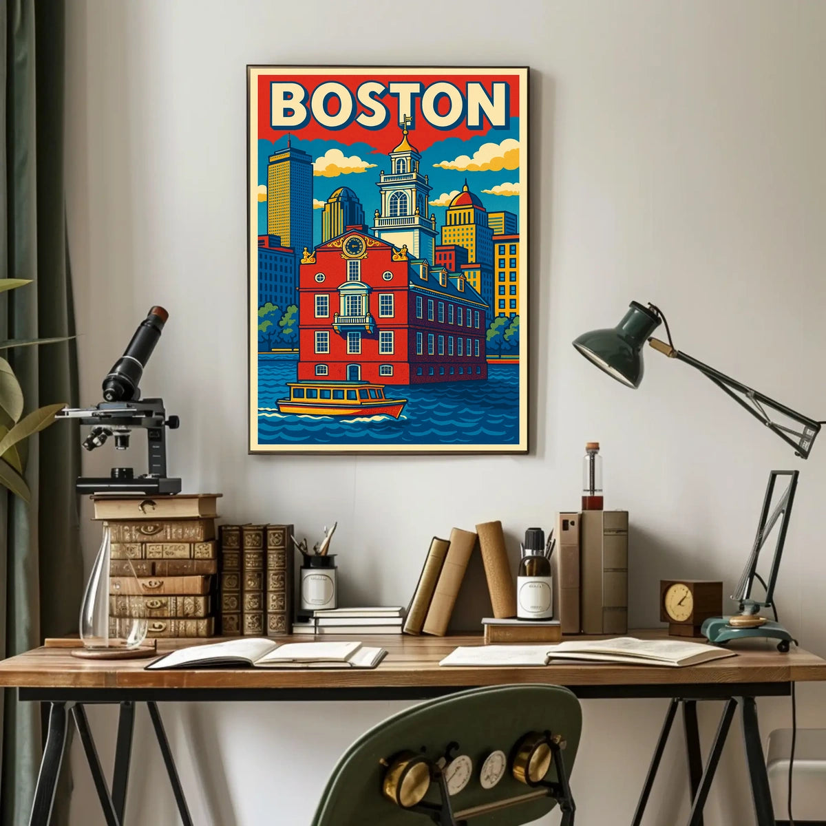 Boston Cityscape Poster