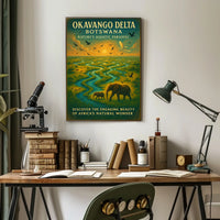 Okavango Delta Natures Aquatic Paradise Poster