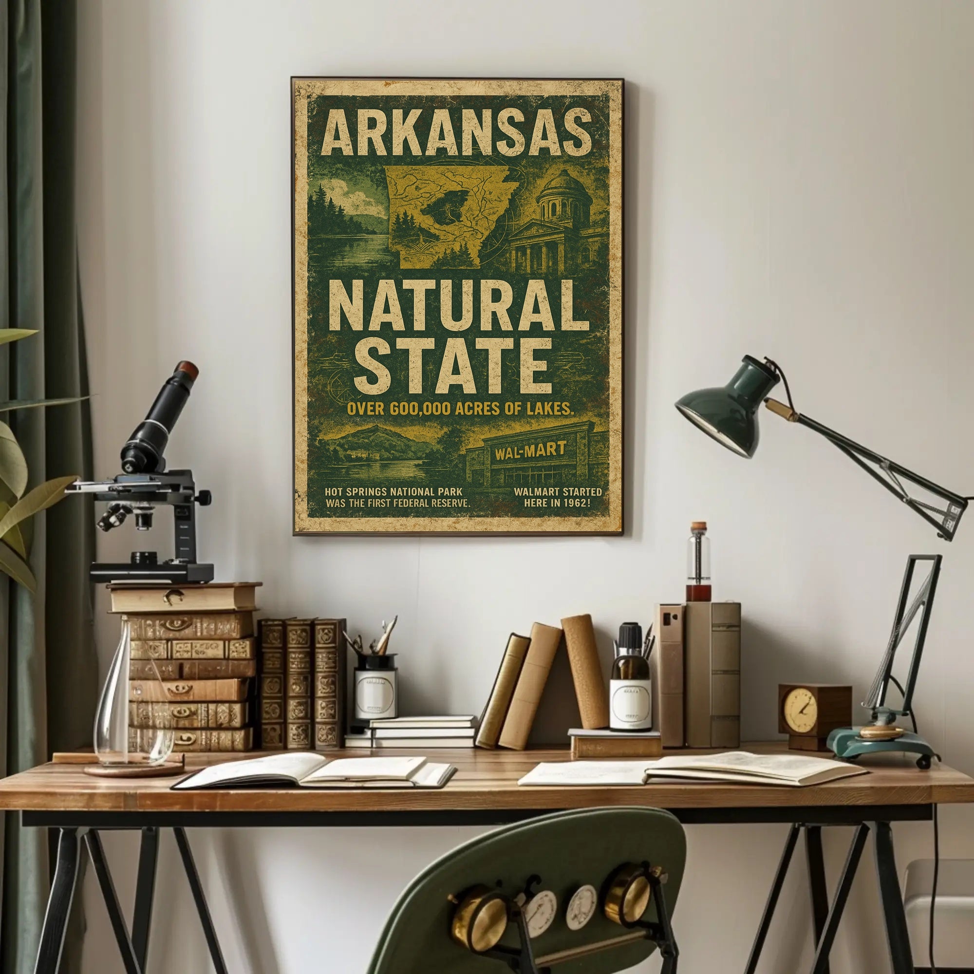 Arkansas The Natural State Poster
