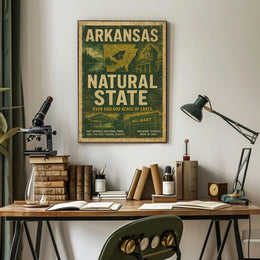 Arkansas The Natural State Poster