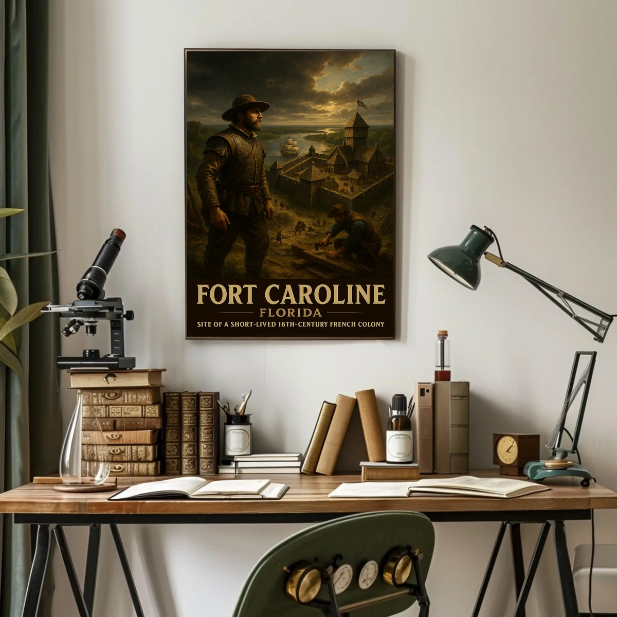 Fort Caroline 16Th-Century French Poster