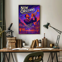 New Orleans The Heartbeat of Jazz Poster PosterGoat
