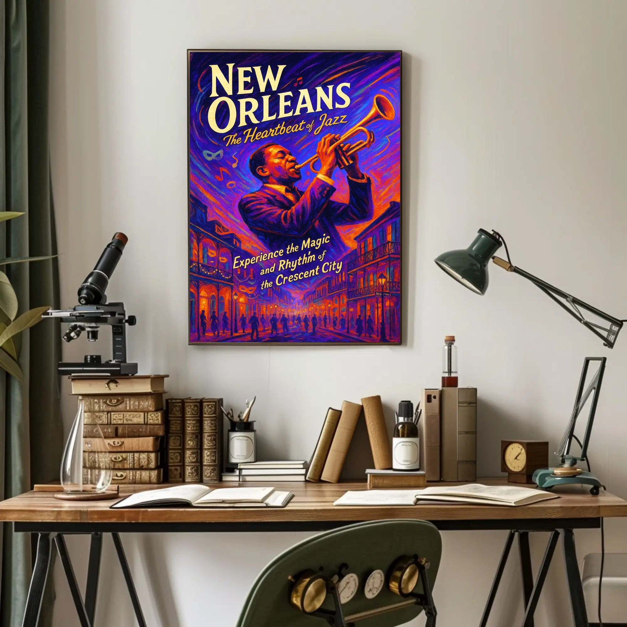 New Orleans The Heartbeat of Jazz Poster PosterGoat