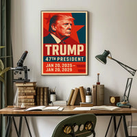 Trump Visionary Legacy Patriotic Pop Art Futurism Poster