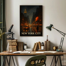 New York City Nightscape Poster