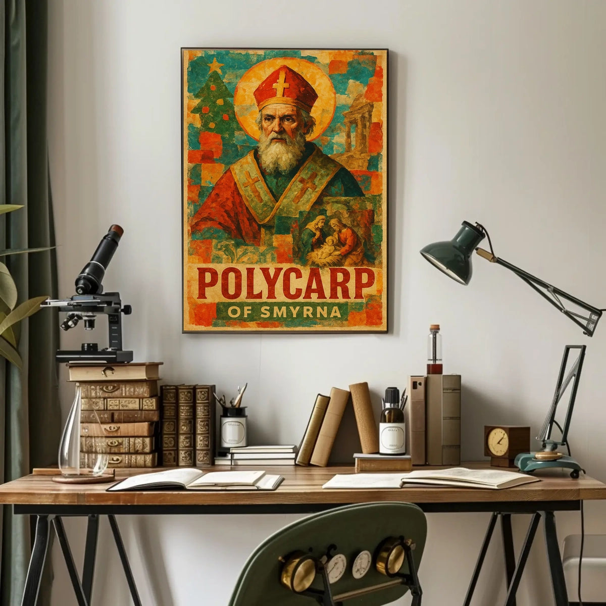 Polycarp of Smyrna Byzantine Religious Heritage Poster