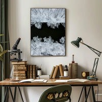 Winter Serenity Aerial View Minimalistic Artistic Poster