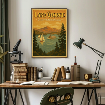 Lake George New York American Lakeside Poster