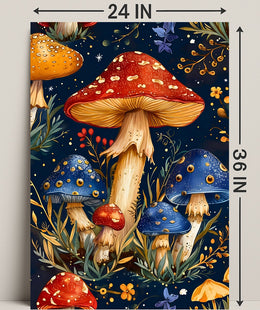 Enchanted Mushroom Forest Fantasy or Mythology Poster