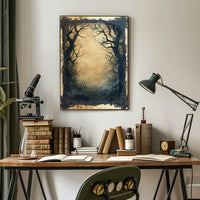 Mystical Gothic Eerie Forest Scene Artistic or Pop Culture Poster