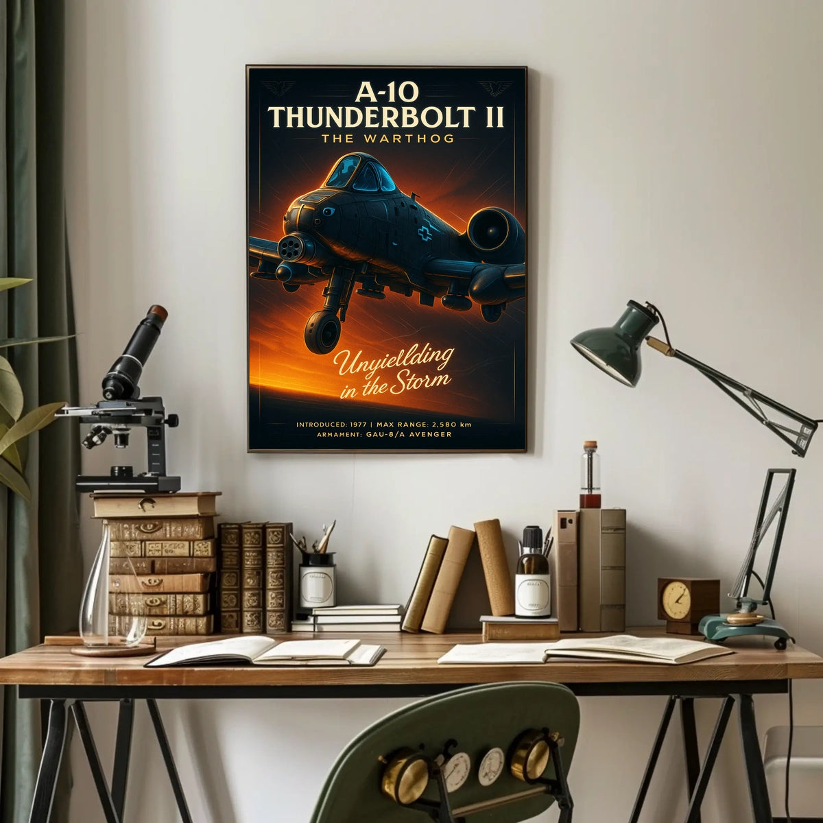 A-10 Thunderbolt II: Unyielding in the Storm Military Poster