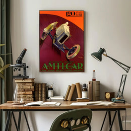 Vintage Amilcar Racing Poster
