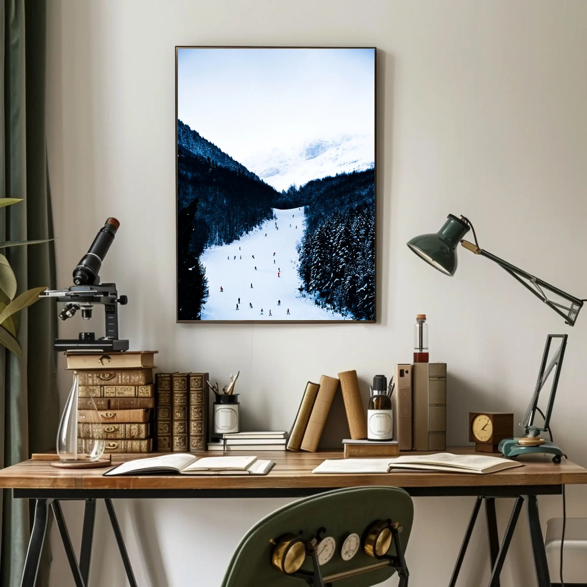 Winter Wonderland Ski Slope Poster