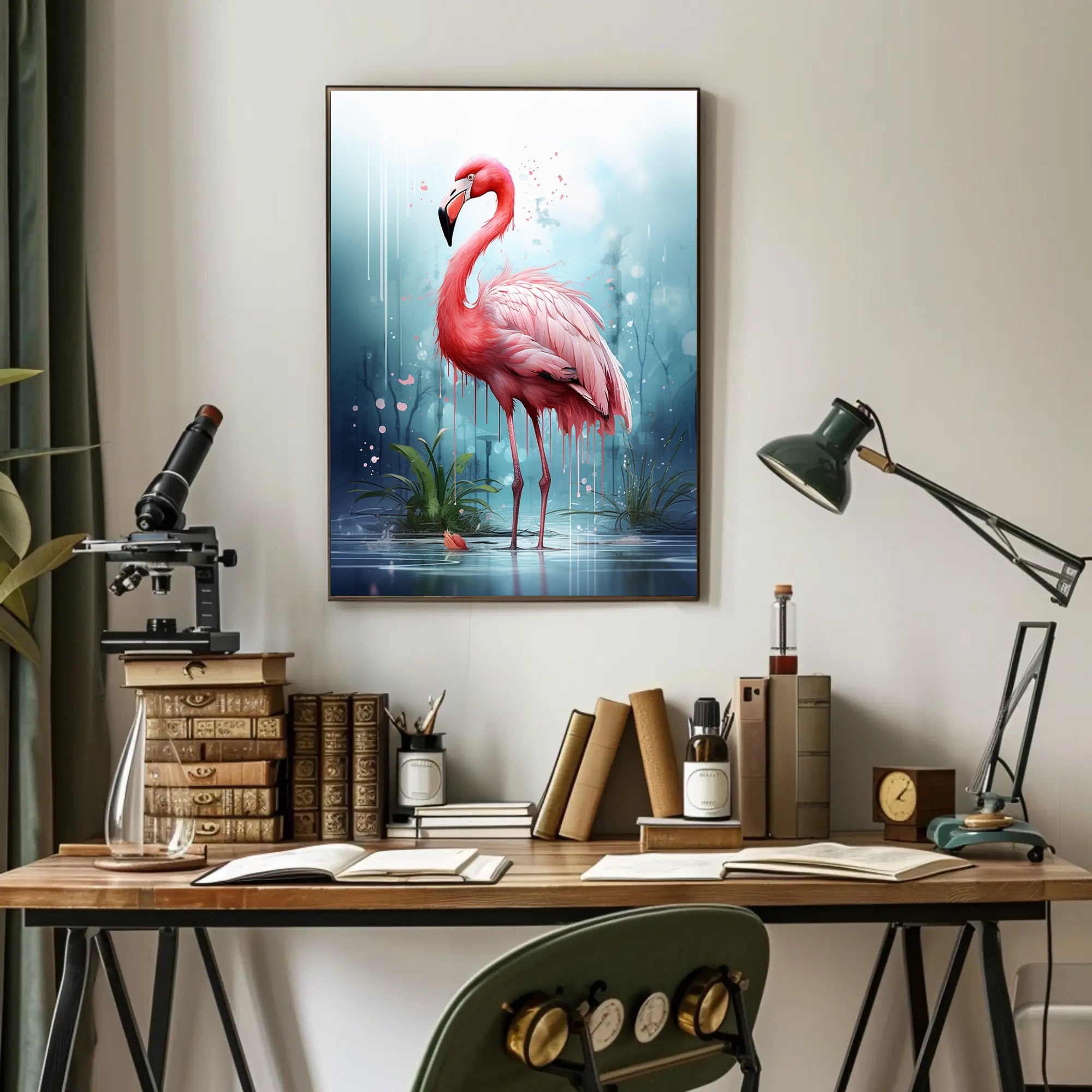 The Majestic Flamingo Poster