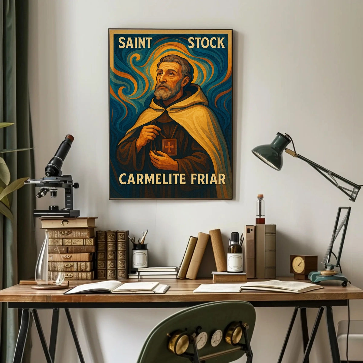 Saint Simon Stock Carmelite Friar Poster