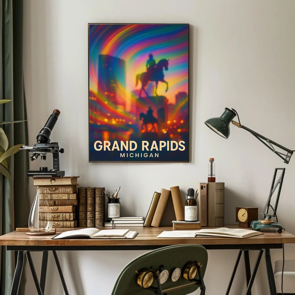 Grand Rapids Michigan Scenic Travel Photography Poster